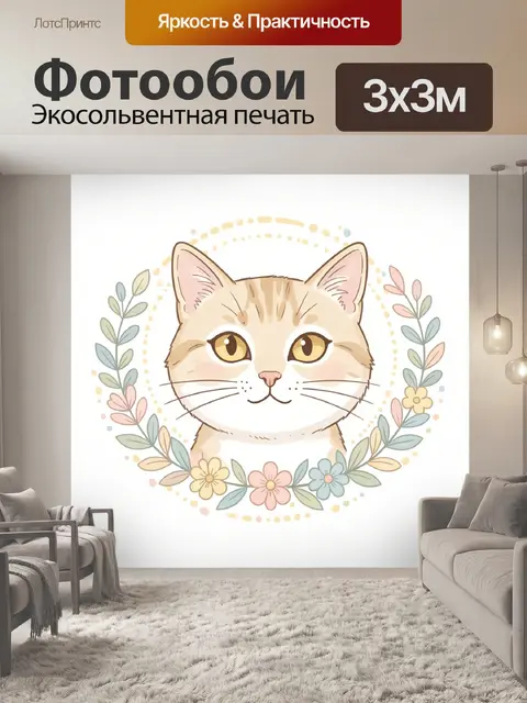 300 × 300 см · Экосольвентная печать