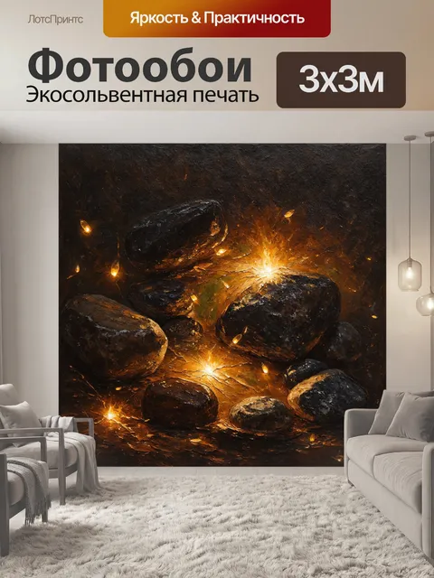 Фотообои камень, на которых изображены уникальные образцы камня со следами окисления и натёртостей, погружённые в…