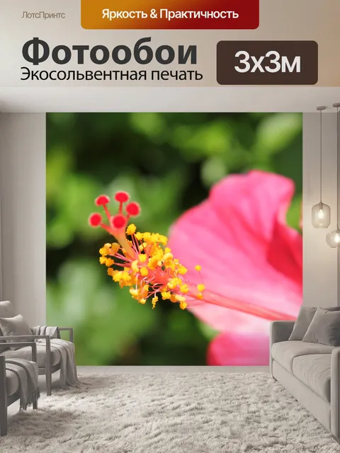 Фотообои красного пыльника