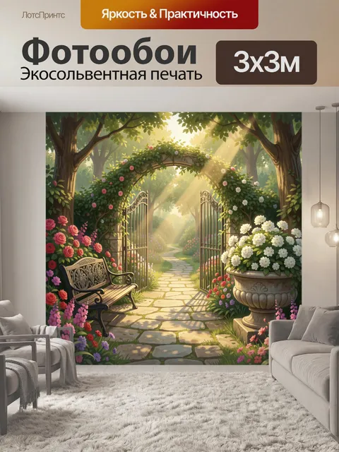 300 × 300 см · Экосольвентная печать