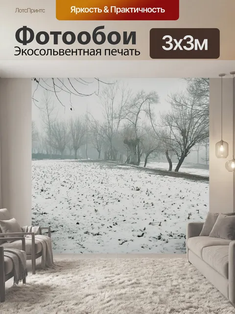 Фотообои Снегопад