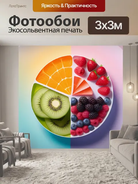 Фотообои с едой минимал