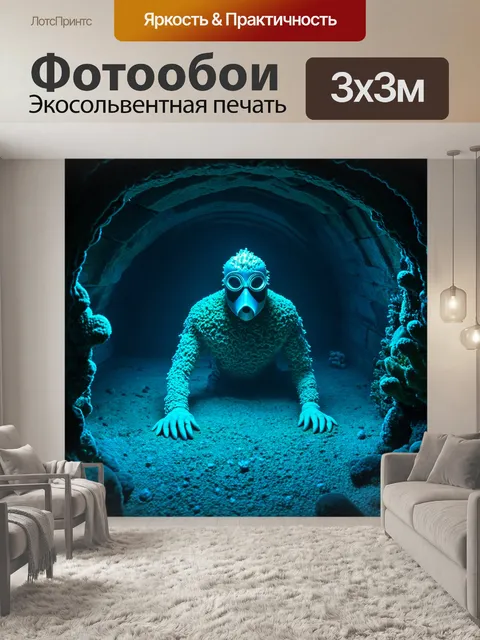 Фотообои тайная театральная сцена в подземелье