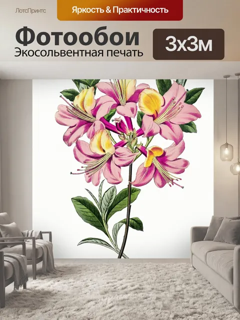 Фотообои Цветочный цветок нарисовал искусство