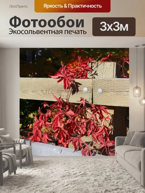 Фотообои Сумах на перилах моста