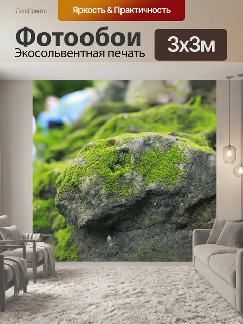 Фотообои Стены мхом