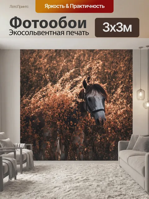 Фотообои каждый промт описан на русском языке и переведен на английский, разделённый символом