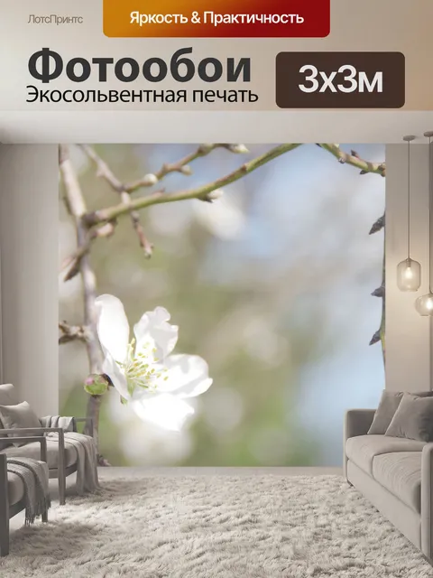 Фотообои Мечтательные цветы миндаля