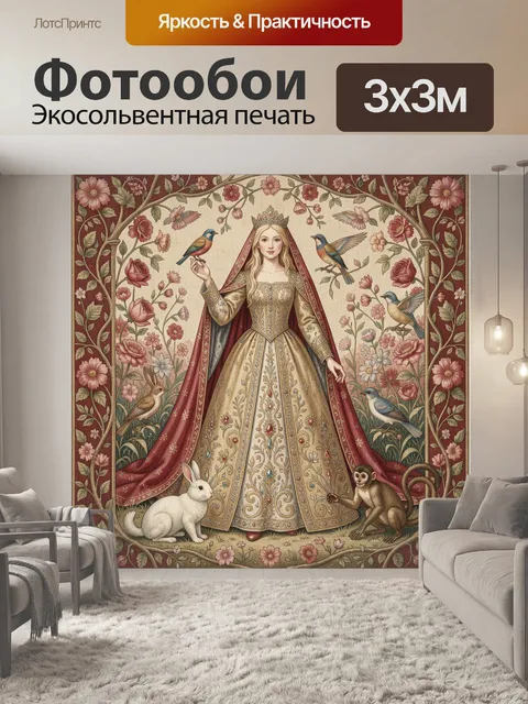 Фотообои Королева в цветочном саду