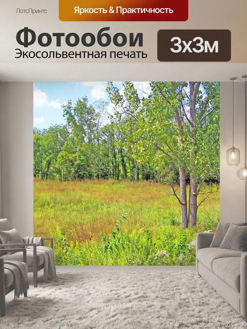 Фотообои Поля и деревья
