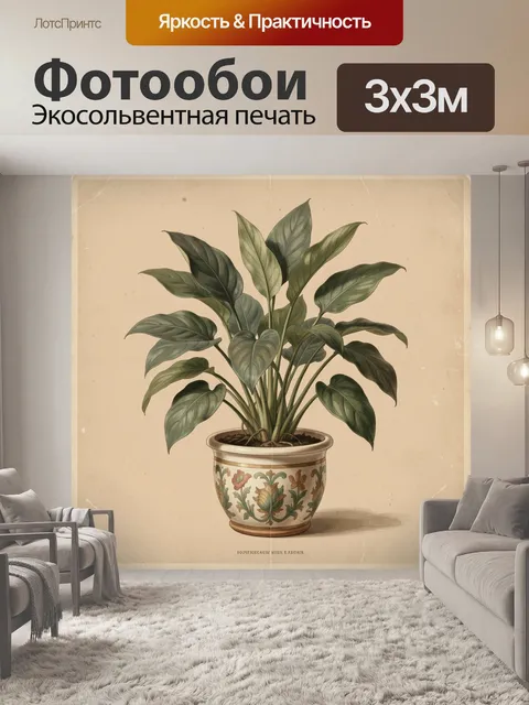 300 × 300 см · Экосольвентная печать