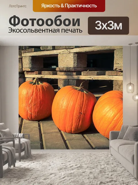 Фотообои Тыквы с поддонами