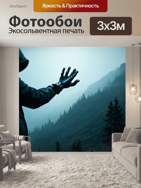 Фотообои природа в стиле дизельпанк
