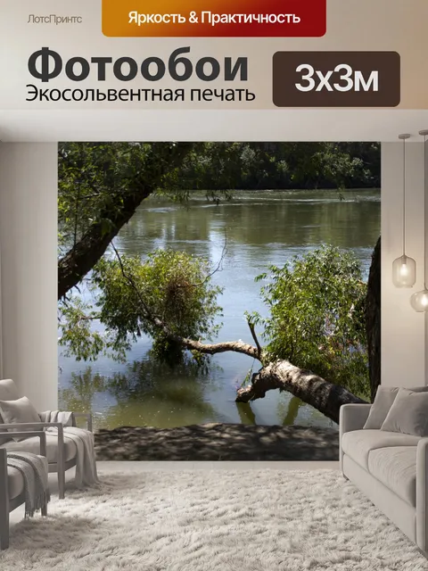 Фотообои Ветвь дерева в реке
