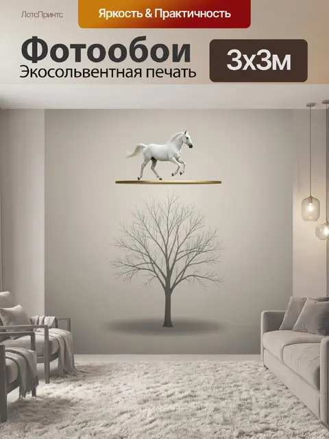 300 × 300 см · Экосольвентная печать
