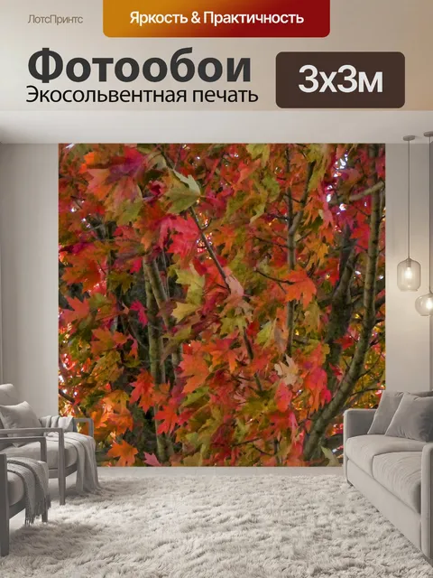 Фотообои Обои Осенние листья Iphone