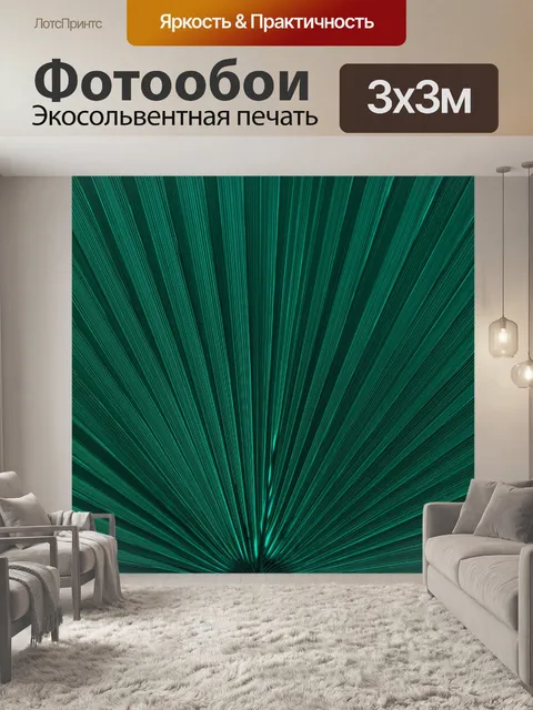 Фотообои Темный лист пальмы