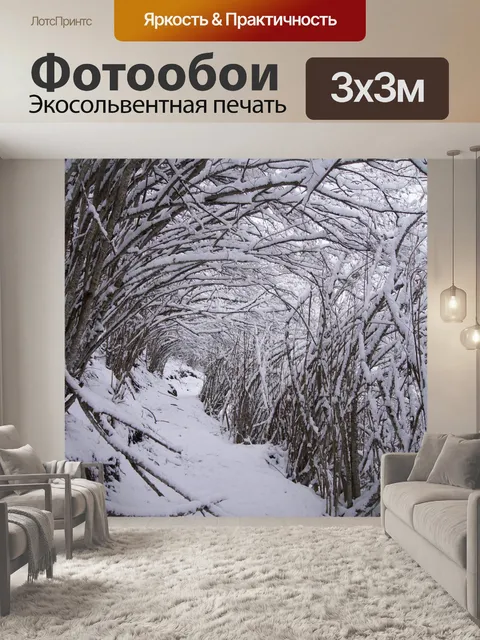 Фотообои Снег
