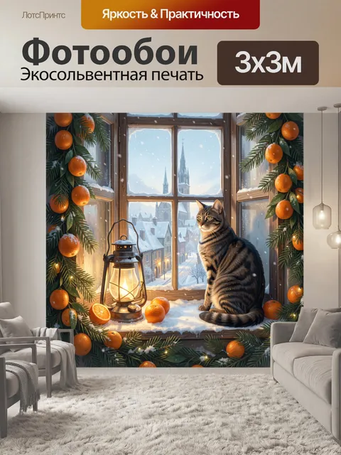 300 × 300 см · Экосольвентная печать