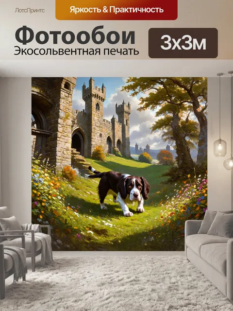 Фотообои английский спрингер спаниель