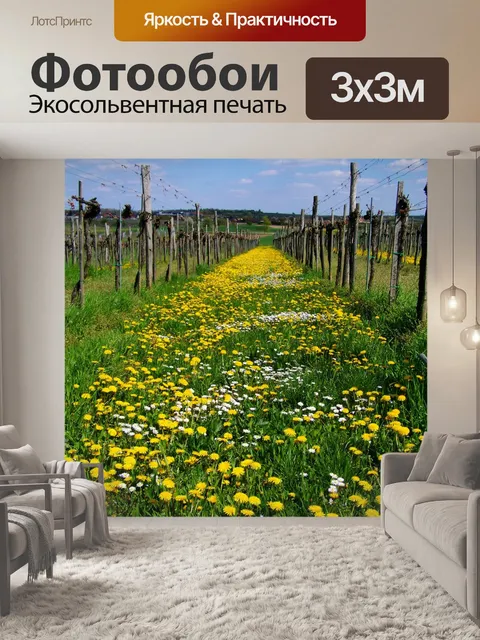 Фотообои Халат одуванчик