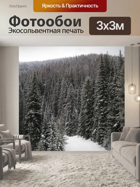 Фотообои Снегопад