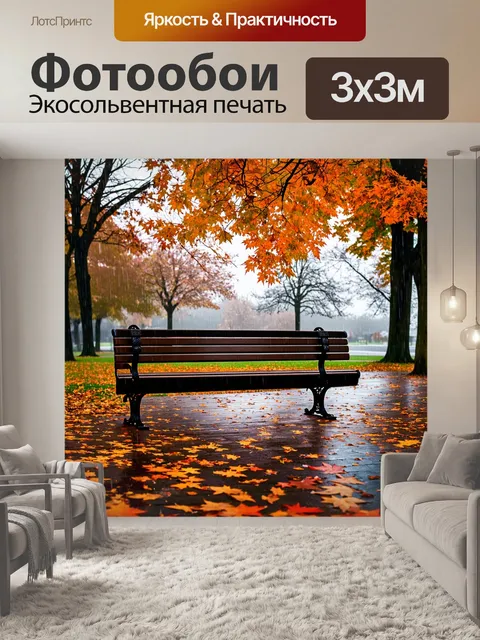 Фотообои осень небо становится серым