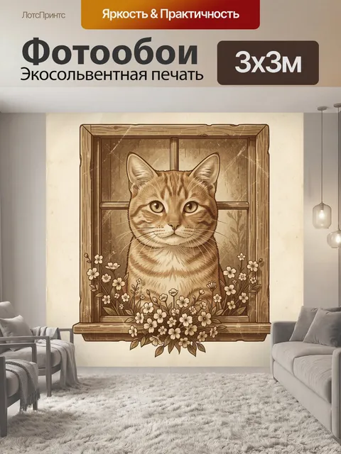 300 × 300 см · Экосольвентная печать