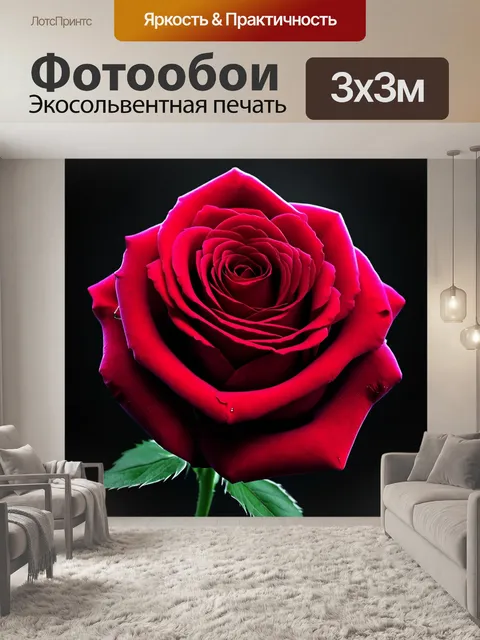 Фотообои розы в стиле инфографический рисунок, различные текстуры и световые эффекты для изображений
