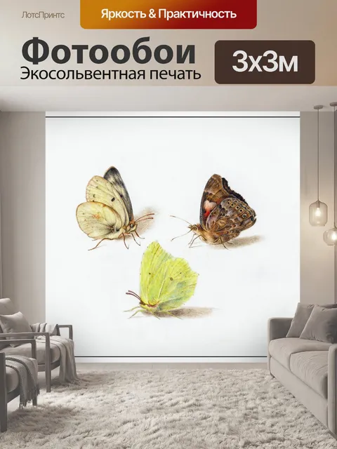 Фотообои Бабочки винтаж искусство старый