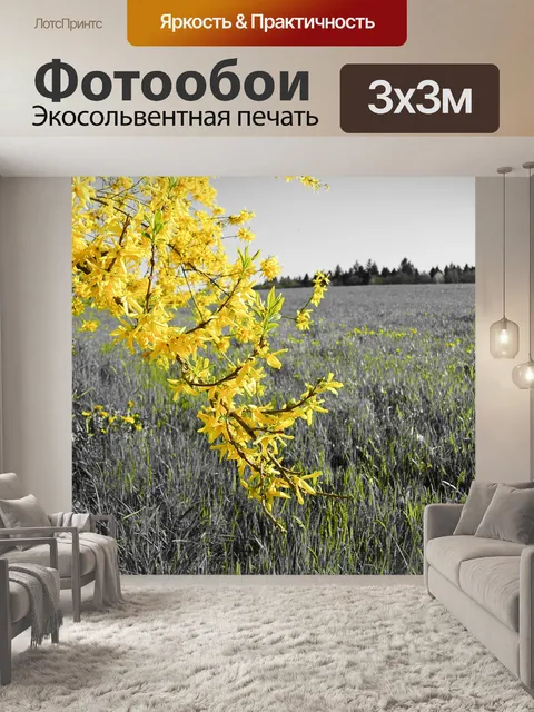Фотообои Форсайтия