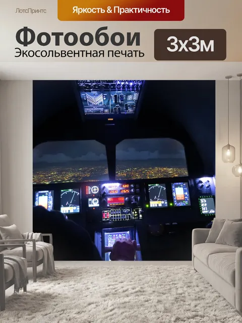 Фотообои Ночной полет