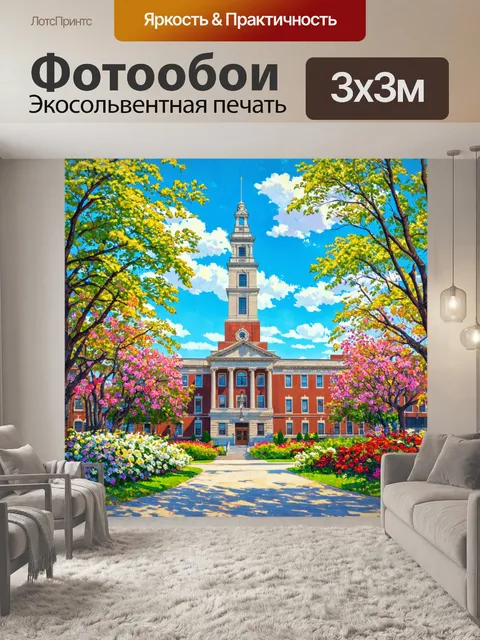 Фотообои город в стиле уинслоу хомер