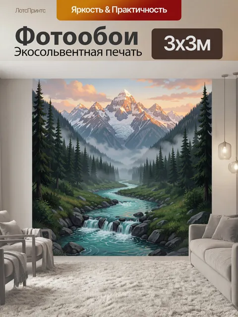 300 × 300 см · Экосольвентная печать