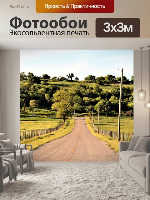 Фотообои Деревенская дорога