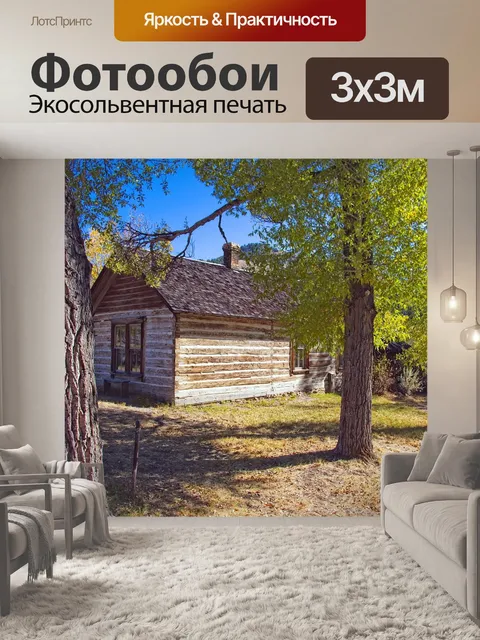 Фотообои Лесу и заброшенному дому