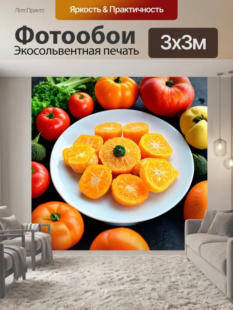Фотообои с интересными кулинарными ингредиентами
