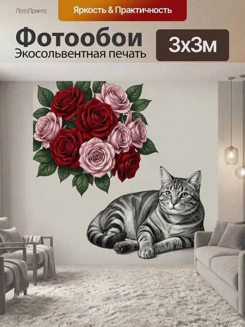 300 × 300 см · Экосольвентная печать