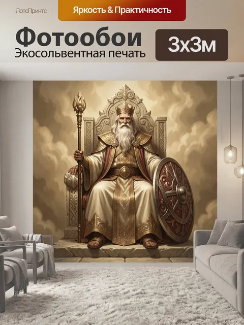 Фотообои Величественный король на троне