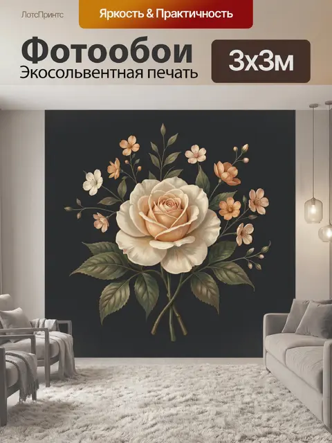 300 × 300 см · Экосольвентная печать
