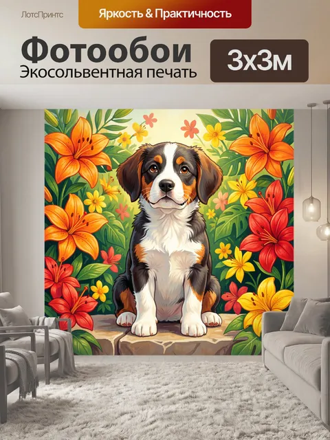 300 × 300 см · Экосольвентная печать