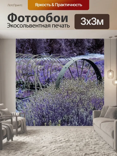 Фотообои лавандовое поле