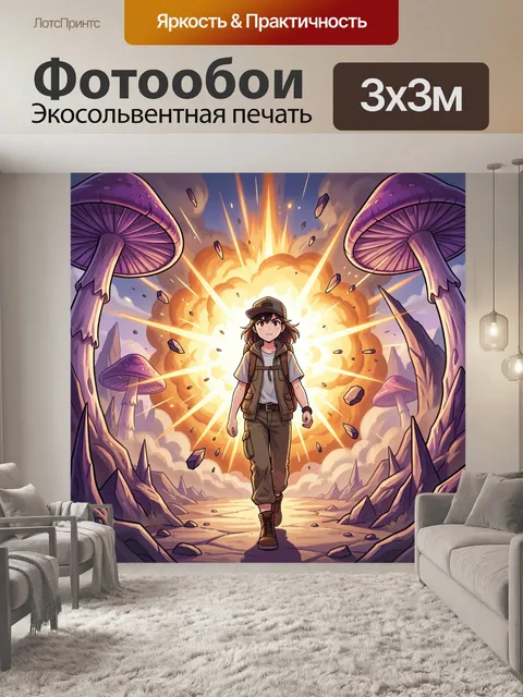 300 × 300 см · Экосольвентная печать
