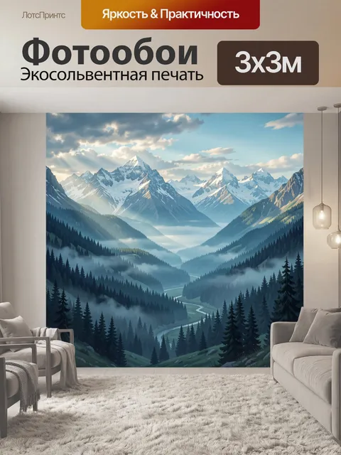 300 × 300 см · Экосольвентная печать