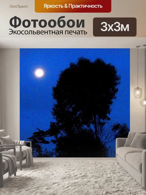Фотообои Дерево ночью