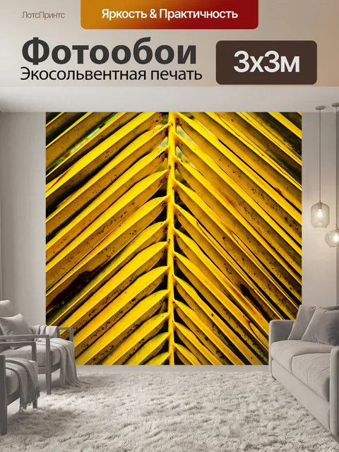 Фотообои Натуральные кокосовые листья