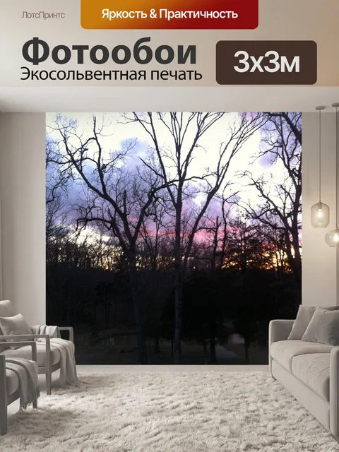 Фотообои Фиолетовый Skies