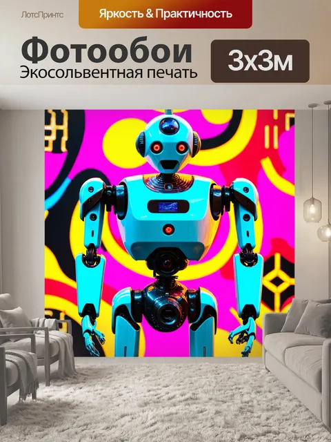 Фотообои абстракция в стиле ретрофутуризм