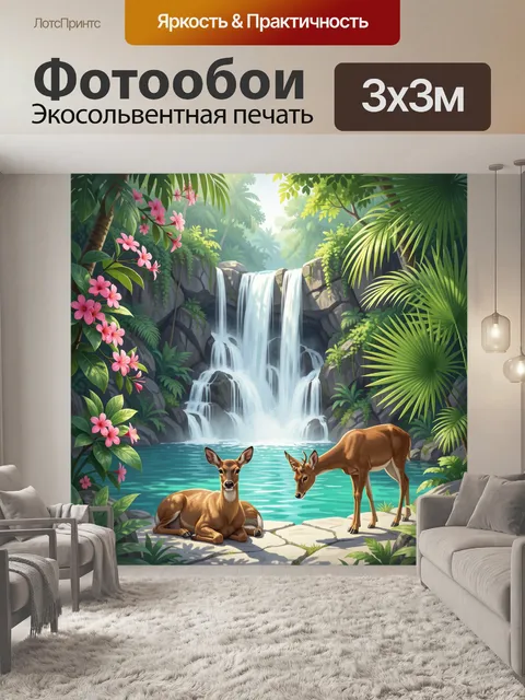 300 × 300 см · Экосольвентная печать
