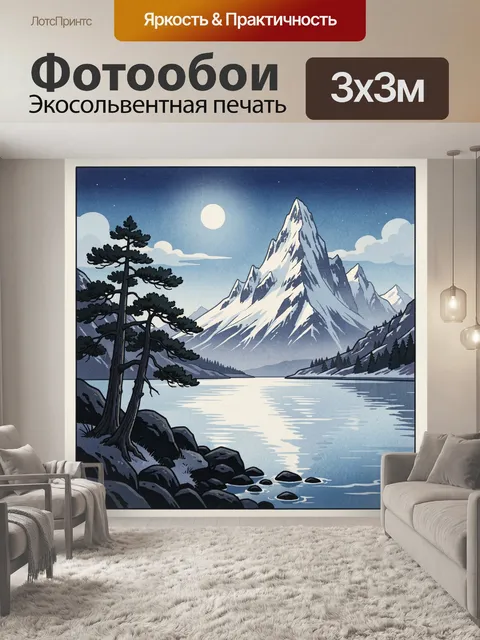 300 × 300 см · Экосольвентная печать